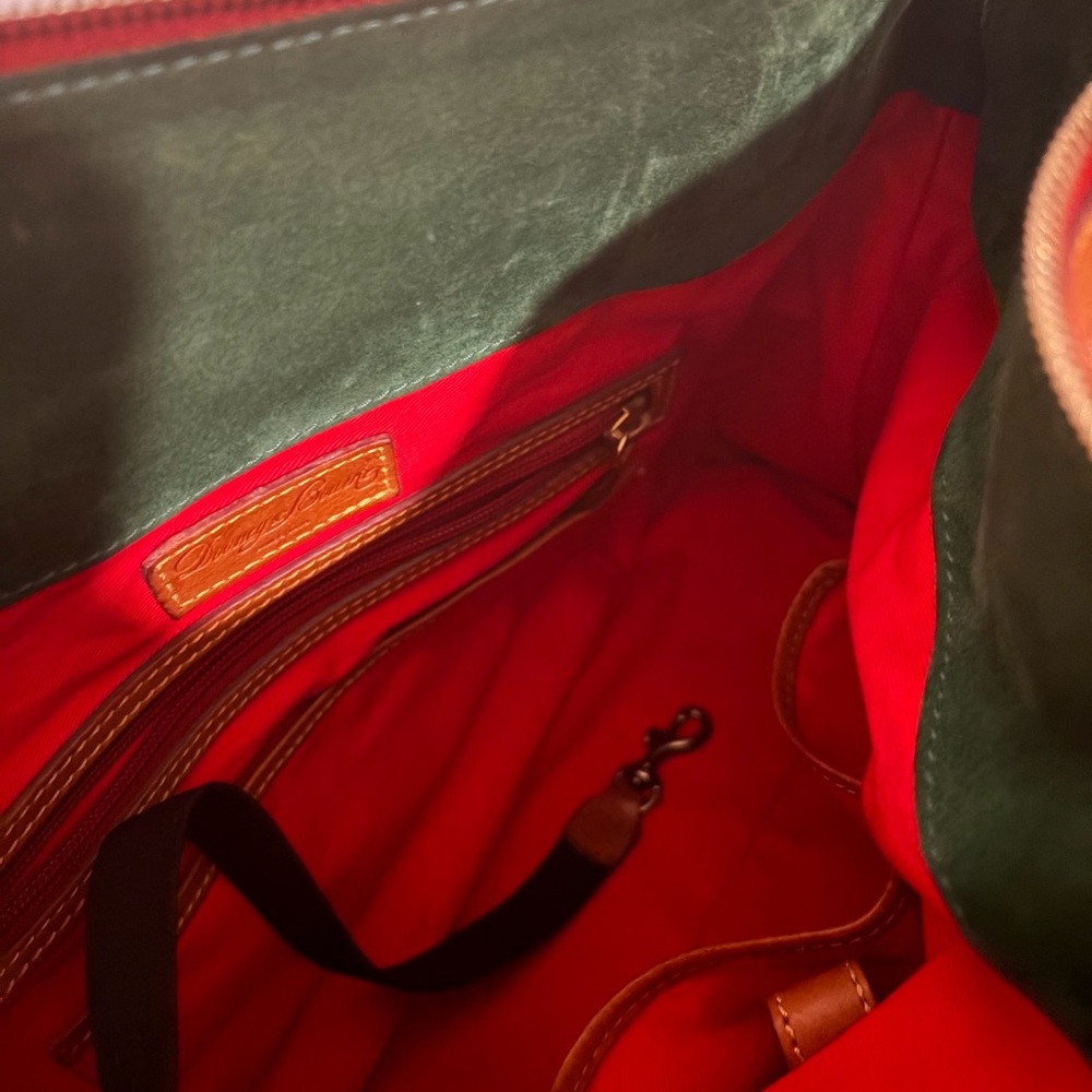 Dooney & Bourke Signature Leather Satchel - Cognac Brown. This Is The Large. - Picture 2 of 6